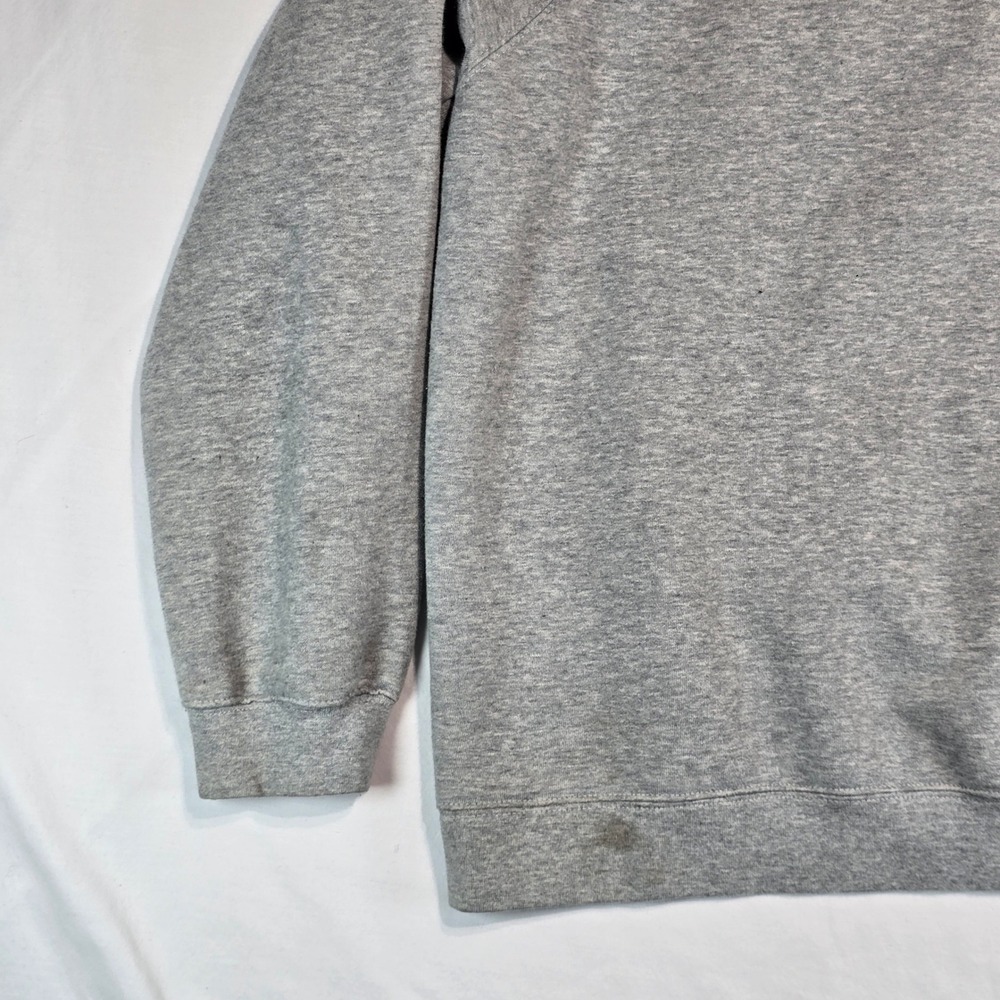 Reebok Mens Quarter Zip Sweatshirt Gray Large Pullover RBLK111704 Logo Fleece - Picture 10 of 14